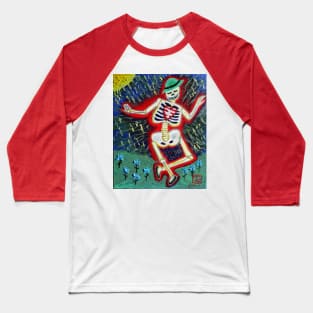 Dancing Skeleton Baseball T-Shirt